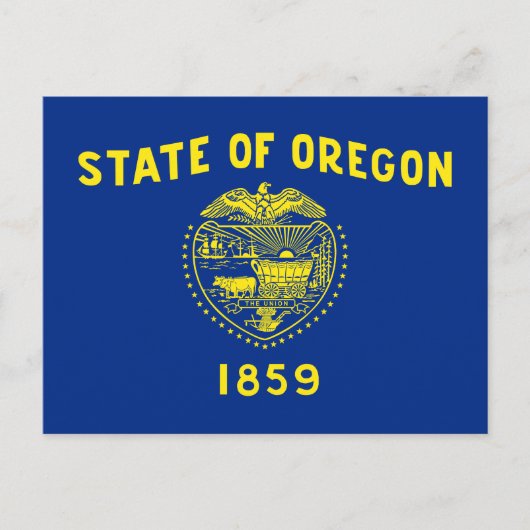Staatsflagge Oregon Postkarte (Vorderseite)