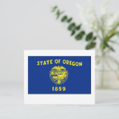 Staatsflagge Oregon Postkarte (Stehend Vorderseite)