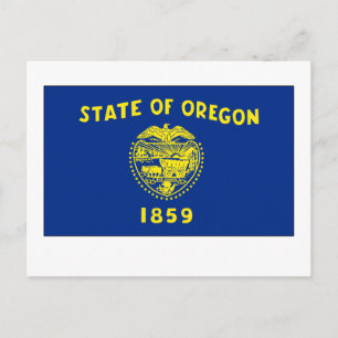 Staatsflagge Oregon Postkarte