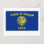 Staatsflagge Oregon Postkarte (Vorderseite)