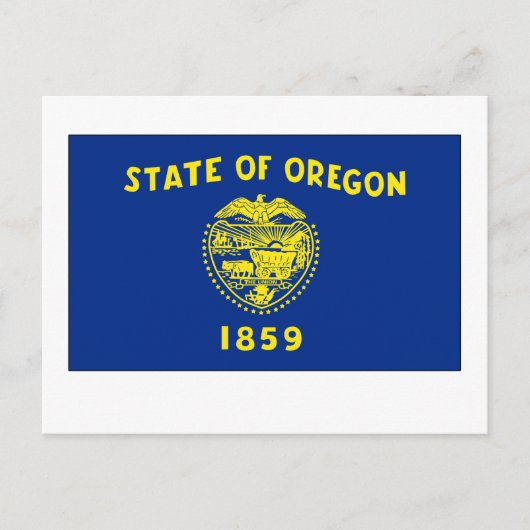 Staatsflagge Oregon Postkarte (Vorderseite)