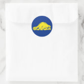 Staatsflagge Oregon Runder Aufkleber (Tasche)