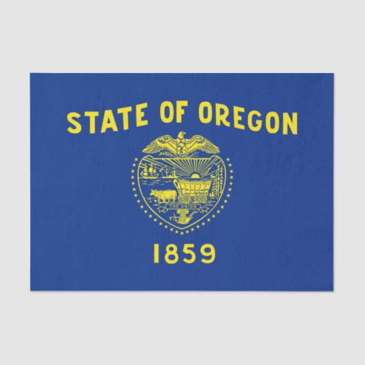 Staatsflagge Oregon Seidenpapier (Vorderseite)