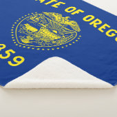 Staatsflagge Oregon Sherpadecke (3/4)