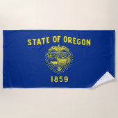 Staatsflagge Oregon Strandtuch (Vorderseite)