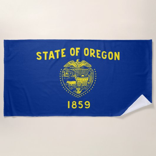 Staatsflagge Oregon Strandtuch (Vorderseite)