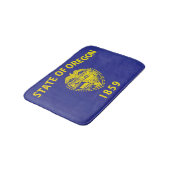 Staatsflagge Oregon, USA Badematte (Schrägansicht)