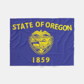 Staatsflagge Oregon, USA Fleecedecke (Vorderseite (Horizontal))