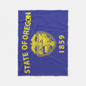 Staatsflagge Oregon, USA Fleecedecke (Vorderseite)