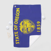 Staatsflagge Oregon, USA Golfhandtuch (Insitu)