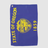 Staatsflagge Oregon, USA Golfhandtuch (Vorderseite)