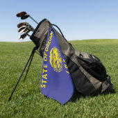 Staatsflagge Oregon, USA Golfhandtuch (Gras)