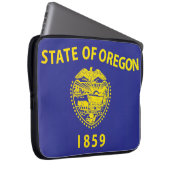 Staatsflagge Oregon, USA Laptopschutzhülle (Vorne Rechts)