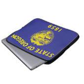 Staatsflagge Oregon, USA Laptopschutzhülle (Vorne Knopf)