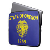 Staatsflagge Oregon, USA Laptopschutzhülle (Vorderseite Links)