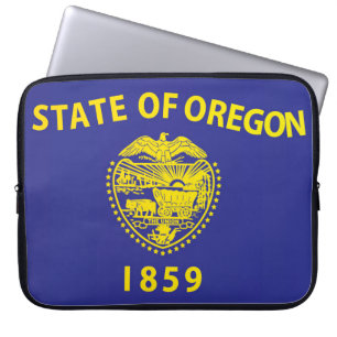 Staatsflagge Oregon, USA Laptopschutzhülle