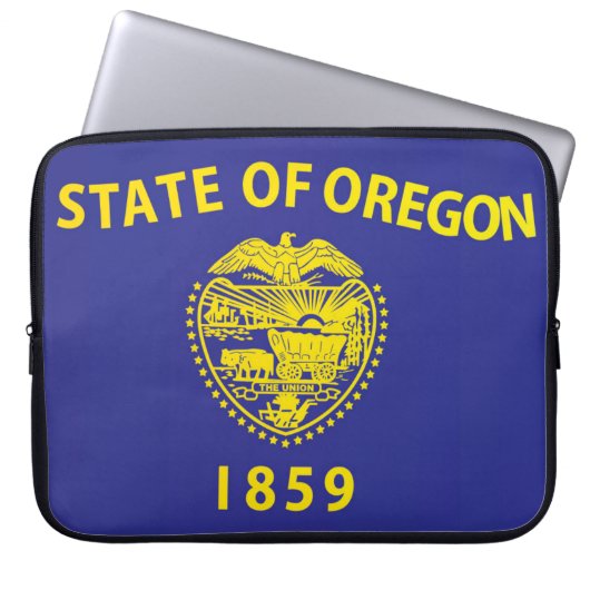 Staatsflagge Oregon, USA Laptopschutzhülle (Vorderseite)