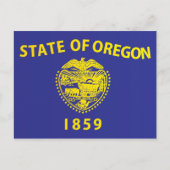 Staatsflagge Oregon, USA Postkarte (Vorderseite)