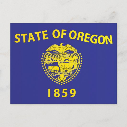 Staatsflagge Oregon, USA Postkarte (Vorderseite)