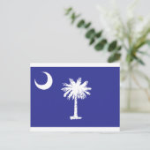 Staatsflagge Palmetto Moon Postkarte (Stehend Vorderseite)