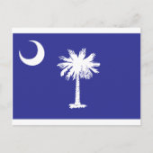 Staatsflagge Palmetto Moon Postkarte (Vorderseite)
