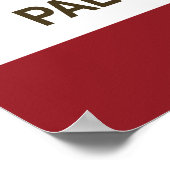 Staatsflagge Palto Alto Poster (Ecke)