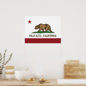 Staatsflagge Palto Alto Poster (Küche)