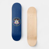 Staatsflagge Patriotic Utah Skateboard (Vorderseite)