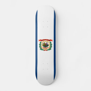 Staatsflagge Patriotic West Virginia Skateboard
