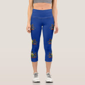 Staatsflagge Pennsylvania Capri Leggings (Vorderseite)