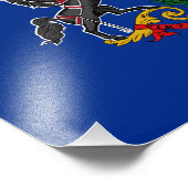 Staatsflagge Pennsylvania Fotodruck (Ecke)