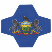 Staatsflagge Pennsylvania Fußball (Flach)