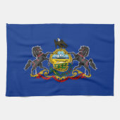 Staatsflagge Pennsylvania Geschirrtuch (Horizontal)