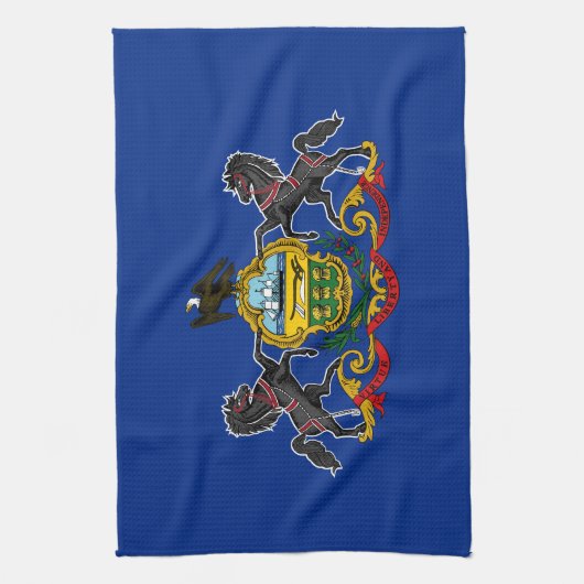 Staatsflagge Pennsylvania Geschirrtuch (Vertikal)