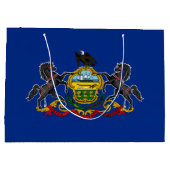 Staatsflagge Pennsylvania Große Geschenktüte (Rückseite)