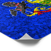 Staatsflagge Pennsylvania Poster (Ecke)