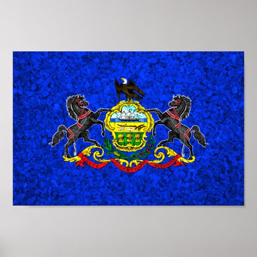 Staatsflagge Pennsylvania Poster (Vorne)