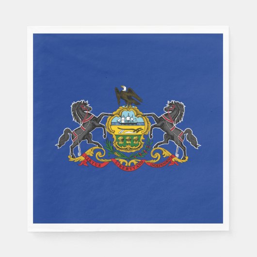 Staatsflagge Pennsylvania Serviette (Vorderseite)