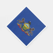 Staatsflagge Pennsylvania Serviette (Ecke)