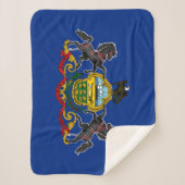 Staatsflagge Pennsylvania Sherpadecke (Vorderseite)