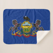 Staatsflagge Pennsylvania Sherpadecke (Vorderseite (Horizontal))