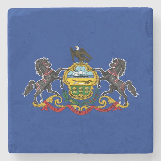 Staatsflagge Pennsylvania Steinuntersetzer (Vorderseite)