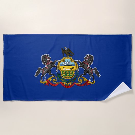 Staatsflagge Pennsylvania Strandtuch (Vorderseite)