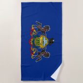 Staatsflagge Pennsylvania Strandtuch (Vorderseite)