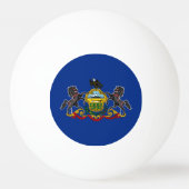 Staatsflagge Pennsylvania Tischtennisball (Rückseite)