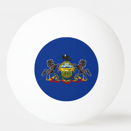 Staatsflagge Pennsylvania Tischtennisball (Vorderseite)
