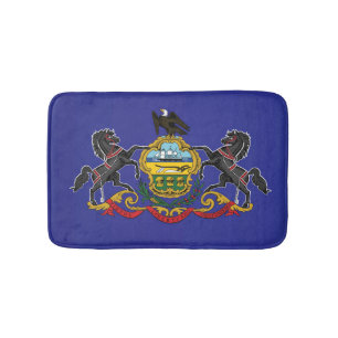 Staatsflagge Pennsylvania, USA Badematte