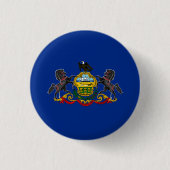 Staatsflagge Pennsylvania USA Button (Vorderseite)