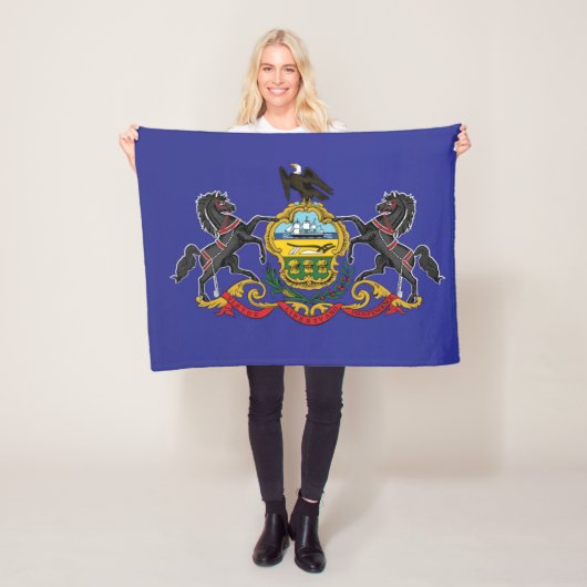 Staatsflagge Pennsylvania, USA Fleecedecke (Beispiel)