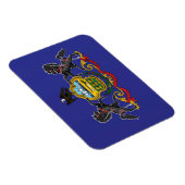 Staatsflagge Pennsylvania, USA Magnet (Rechte Seite)